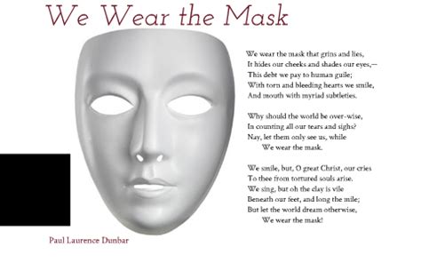 We Wear The Mask Poem : Friends Wear Masks City Of Knoxville - The ...