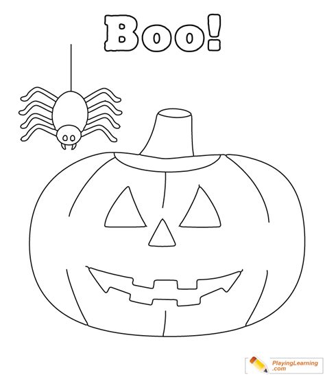 Halloween Pumpkin Coloring Page 09 | Free Halloween Pumpkin Coloring Page