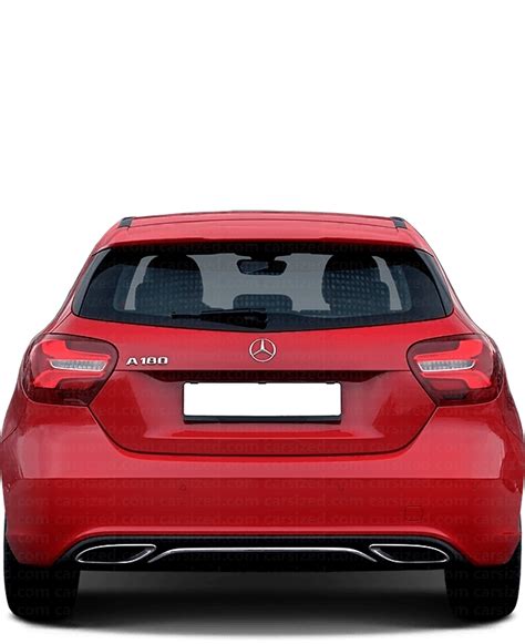 Mercedes Benz A Class 2015 2018 Dimensions Rear View