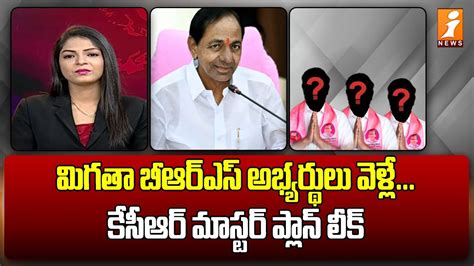 మగత బఆరఎస అభయరథల వళల Loksabha BRS candidates KCR Master