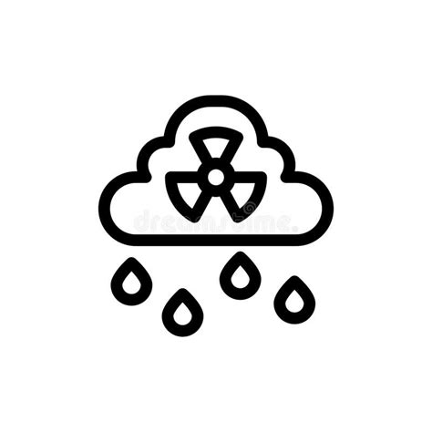 Acid Rain Icon Illustration Vector Graphic Stock Vector Illustration