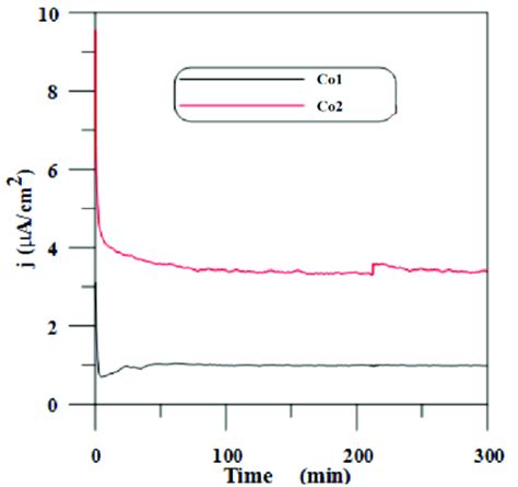 The Potentiostatic Polarization Curves For Specimens Co And Co In