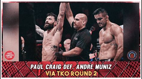 Paul Craig TKOs Andre Muniz In Middleweight Debut Win At UFCLondon