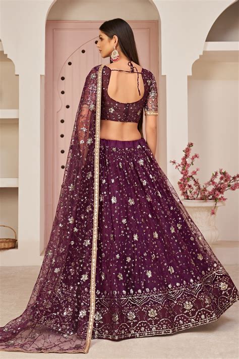 Wine Color Lehenga Choli Wedding Bridal Lehenga Choli With Etsy