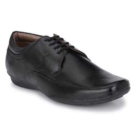 Lace Up Men Black Synthetic Leather Formal Shoes Rs 999pair Id 26501269655