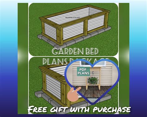 Raised Garden Bed Plans, Raised Planter Plans, Garden Bed Raised, Steel ...