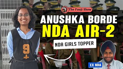 Nda Air Anushka Borde Nda Girls Topper Nda Written Marks