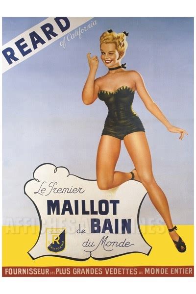 Réard le premier maillot de bain VINTAGE POSTER BANK thème Mode