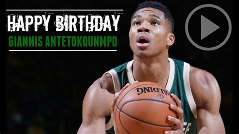 Nba Greece Happy Birthday Giannis Antetokounmpo Youtube