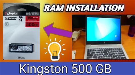 How To Install Ssd In Laptop Unboxing Ssd 500 Gb Install Kingston