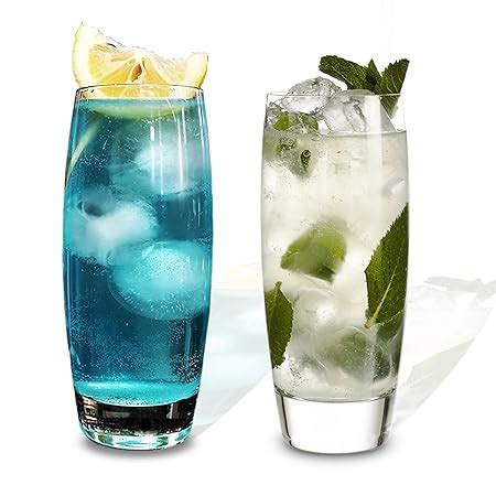 Buy Joy Jolt Clear Crystal Drinking Glasses 300ML, Lead-Free Glassware ...