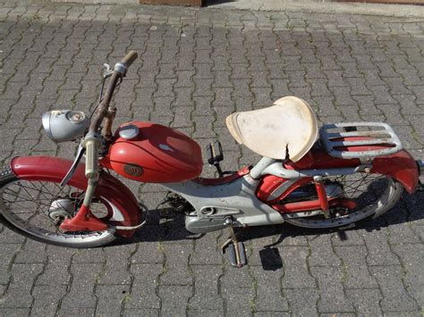 1957 Torpedo Moped Mit 50 Ccm Sachs Motor Motorrad Mofa Autos