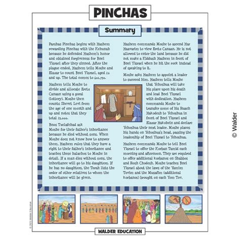 Weekly Parsha Guide Pinchas Walder Education