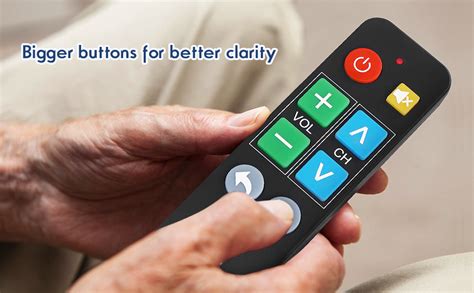 Ezclicker Big Button Universal Remote Control Tv Control Easy To Use