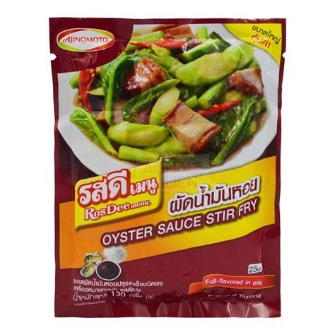 Rosdee Menu Oyster Sauce Stir Fry 60 X 130g Ajinomoto