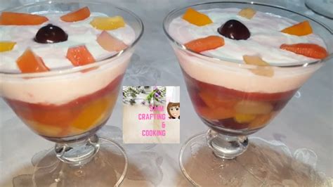 How To Make Jelly Fruit Custardyummy Tasty Easy Dessert Recipefruit