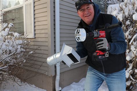 How to Install a Basement Bathroom Exhaust Vent-Even in the WINTER! - Mark Thomas Builder