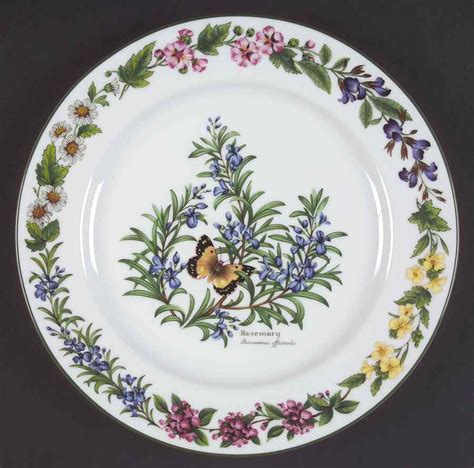 Royal Worcester Worcester Herbs Green Trim Rosemary Dinner Plate 5979676