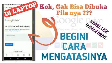 Cara Membuka Link Google Drive Yang Tidak Bisa Dibuka Di Laptop Youtube