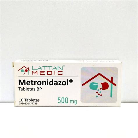 MEDICINA METRONIDAZOL 500 MG X 10 TAB LATTAN Sihay