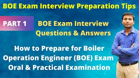 Boiler Operation Engineer Exam Interview Preparation Tips BOE Exam