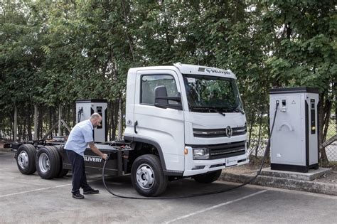 Parceria permite recarregar o caminhão elétrico VW e Delivery