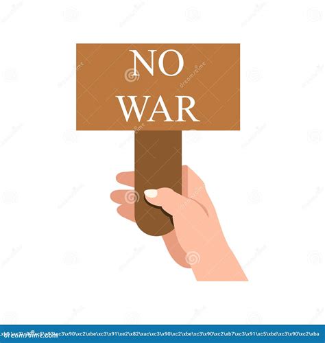 No War Icon Peace Concept Vector Illustration Stock Vector