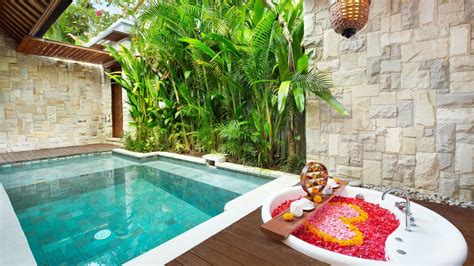 Romantic Seminyak Private Pool Villas With Daily Breakfast Nightly