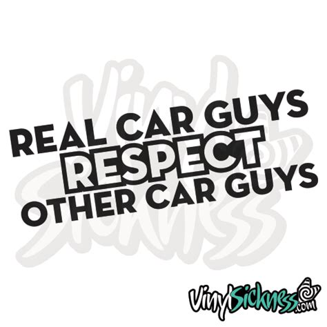 REAL CAR GUYS • JDM TUNER STICKERS / DECALS • VS