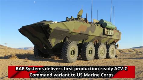 BAE Systems Delivers First Production Ready ACV C Command Variant To US