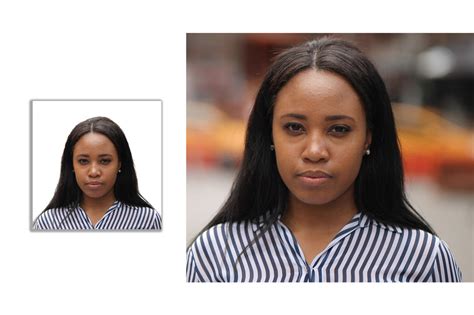 Black Female Passport Photo