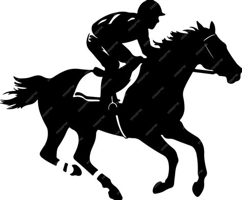 Premium Vector | Horse Racing silhouette vector illustration