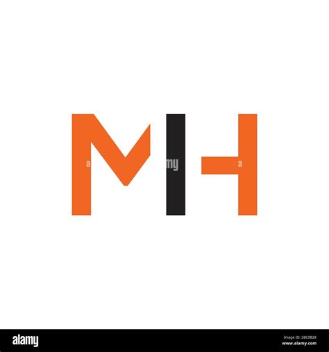 Initial MH letter Logo vector Template. Abstract Letter MH logo Design ...