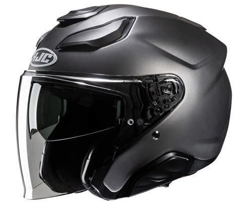 HJC F31 KASK MOTOCYKLOWY JETT SOLID SEMI FLAT TITANIUM Kaski Otwarte