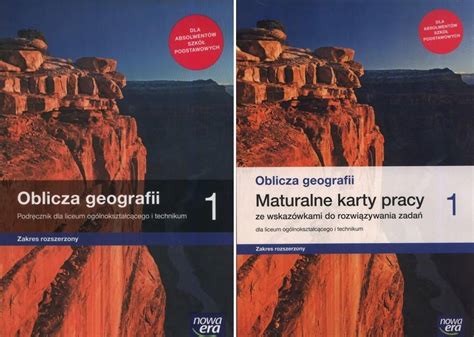 Oblicza Geografii Podr Cznik Zakres Rozszerzony Karty Pracy Niska