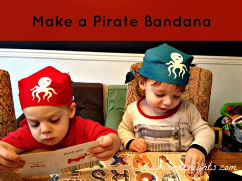 DIY Pirate bandanas for kids. How to make pirate bandanas for kids ...