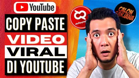 🔥cara Copy Paste Video Viral Di Youtube 🔥 Ide Konten Tanpa Wajah Dan Suara Youtube