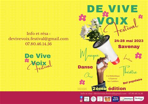 Calam O Programme De Vive Voix Festival Savenay