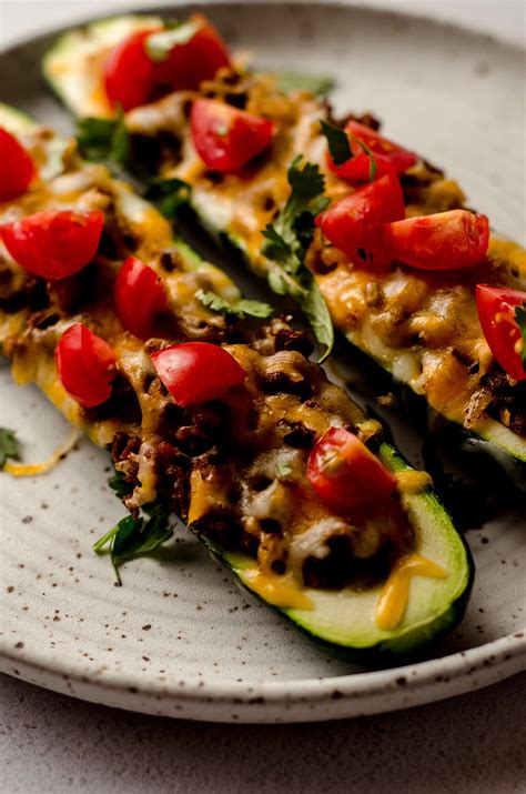 Taco Zucchini Boats Fresh April Flours