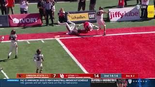 12 Utah Vs Oregon State Week 5 College Football Scoring Plays 2022