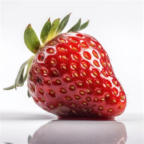 Premium Ai Image Strawberry Fruit Isolated On White Background