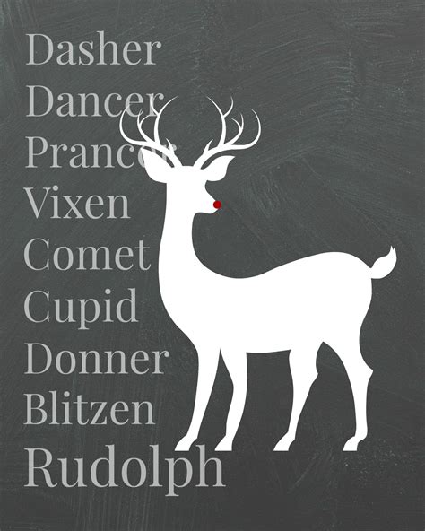 Rudolph printable - Organize and Decorate Everything