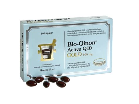 Pris Pharma Nord Bio Qinon Active Q10 Gold 100 Mg 60 Kapsler Black