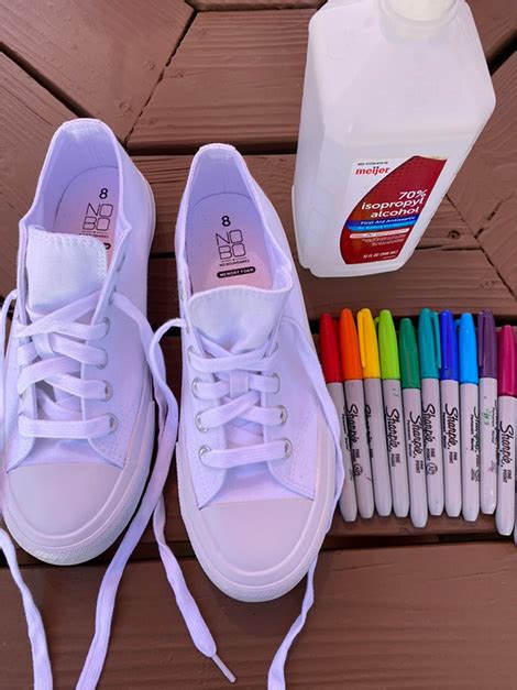 Easy Diy How To Tie Dye Shoes With Sharpie Markers Hands That Bless