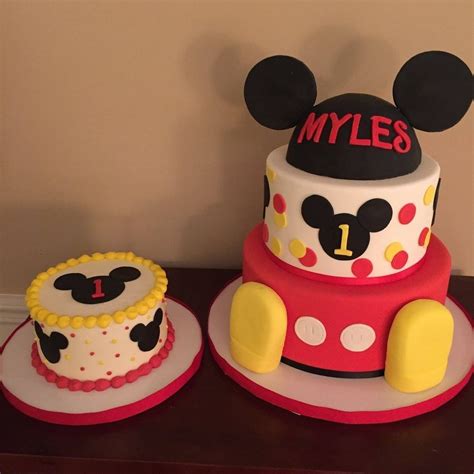 Mickey Mouse 1st Birthday Cake Intended For Inspiration For You In 2020