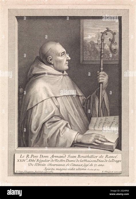 Portrait of Armand Jean Le Bouthillier de Rancé Portrait of the abbot