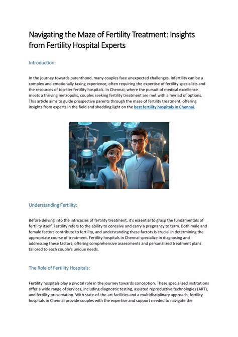 Ppt Navigating The Maze Of Fertility Treatment Insights From