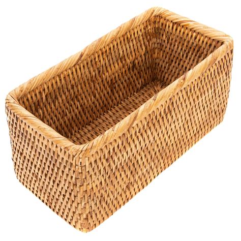 Artifacts Rattan Rectangular Basket Rectangular Baskets Wicker