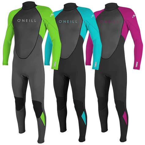 O Neill Youth Reactor Mm Back Zip Wetsuit Surf H O Sports H O