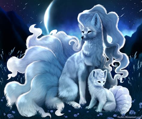 Artstation Alolan Ninetales And Vulpix